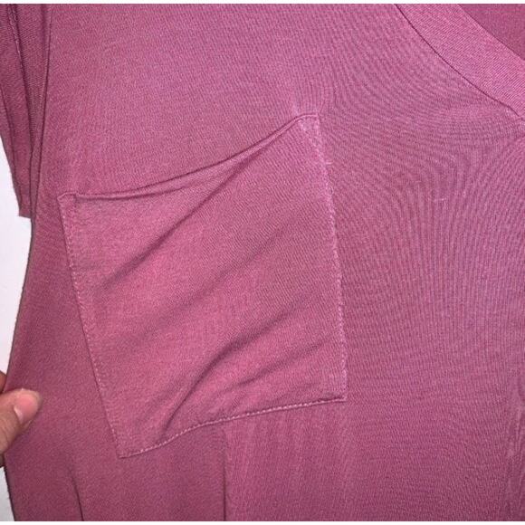 ModCloth Pink Short Sleeve V-Neck Tunic Size Large - Picture 3 of 5